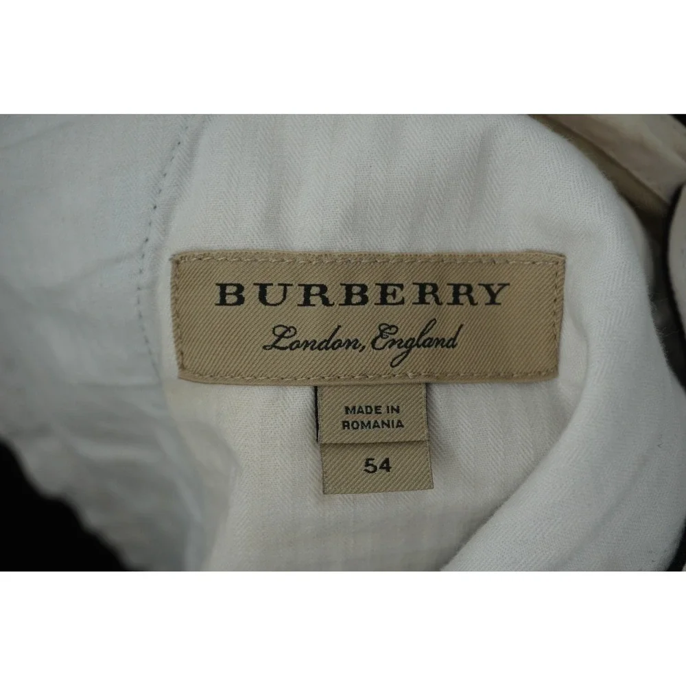 Burberry Chino Pants Black Cotton Blend Men's 54‎ 38x29 Casual